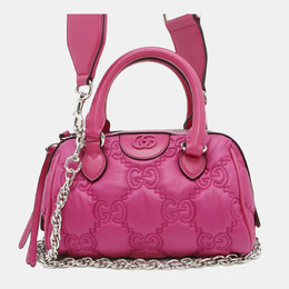 Gucci: Розовая сумка  Marmont