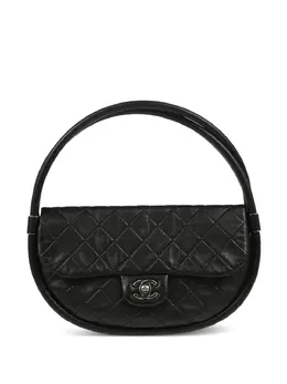 CHANEL Pre-Owned: Чёрная сумка-шоппер 