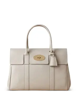 Mulberry: Белая сумка-шоппер  Bayswater