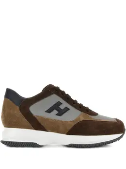 Hogan: Коричневые кроссовки  Interactive sneakers