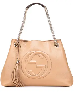 Gucci Pre-Owned: Коричневая сумка-шоппер 