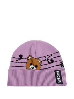 Moschino: Фиолетовая шапка  Teddy Bear