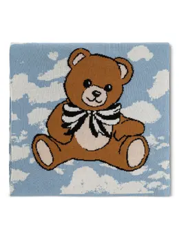 Moschino: Светлый шарф  Teddy Bear