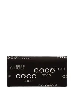 CHANEL Pre-Owned: Чёрный кошелёк 