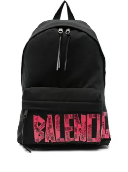 Balenciaga: Рюкзак с принтом 