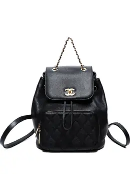 CHANEL Pre-Owned: Чёрный рюкзак 