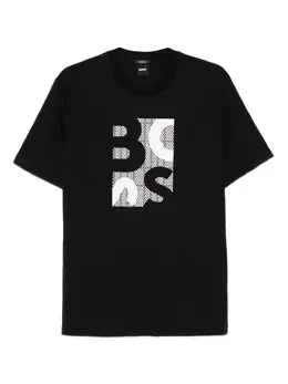 BOSS: Хлопковая футболка 