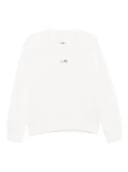 MM6 Maison Margiela: Белый свитшот 