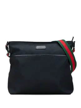 Gucci Pre-Owned: Чёрная сумка через плечо 