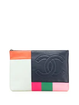 CHANEL Pre-Owned: Голубой клатч 