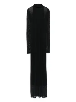 Mugler: Платье в сетку 