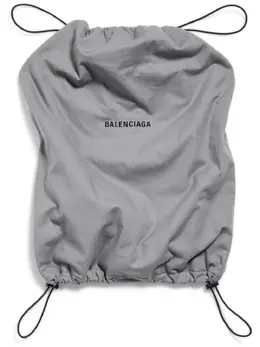 Balenciaga: Хлопковая сумка 