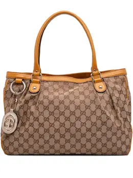 Gucci Pre-Owned: Коричневая сумка-шоппер 