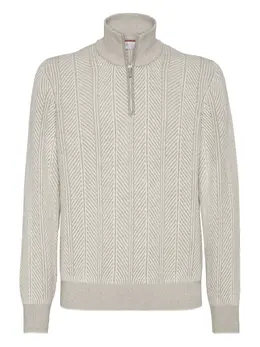 Brunello Cucinelli: Бежевый свитер 