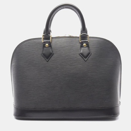 Louis Vuitton: Чёрная сумка на руку  Épi