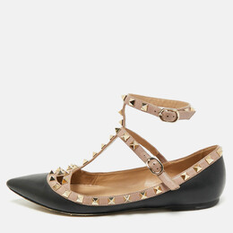 Valentino: Чёрные балетки  Rockstud
