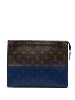 Louis Vuitton Pre-Owned: Коричневый клатч 