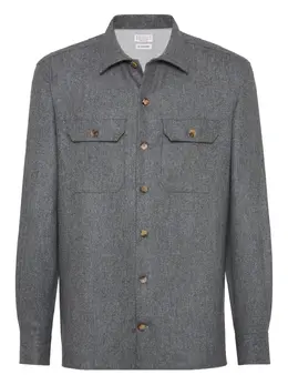 Brunello Cucinelli: Рубашка из фланели 