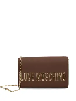 Love Moschino: Коричневая сумка через плечо 