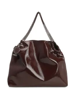 Stella McCartney: Тёмная сумка-шоппер  Falabella