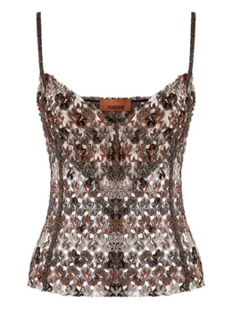Missoni: Коричневый топ 