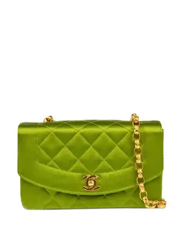 CHANEL Pre-Owned: Зелёная сумка 