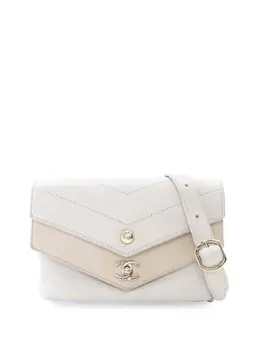 CHANEL Pre-Owned: Белая поясная сумка 