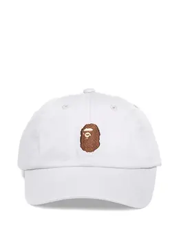 A BATHING APE®: Белая кепка 