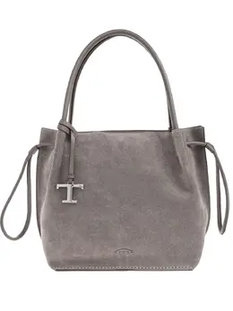 Tod's: Серебристая сумка-шоппер 