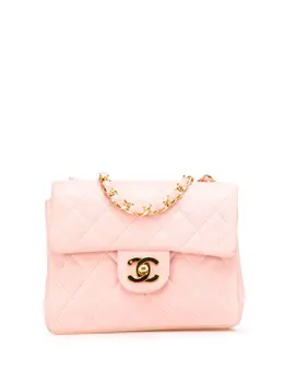 CHANEL Pre-Owned: Розовая сумка через плечо 