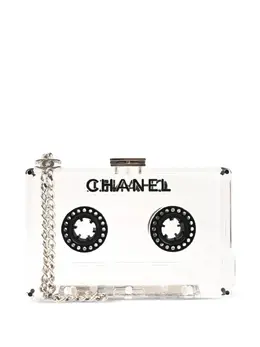CHANEL Pre-Owned: Белый клатч 