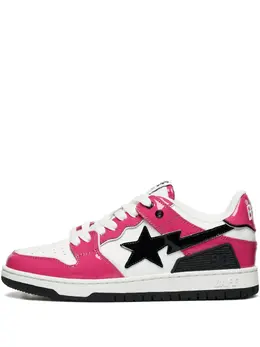 A BATHING APE®: Розовые кроссовки 