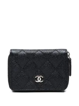 CHANEL Pre-Owned: Чёрный кошелёк 