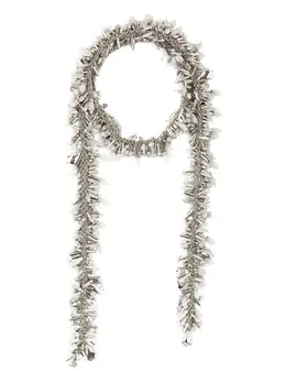 DRIES VAN NOTEN: Серебристый шарф 
