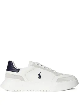 Polo Ralph Lauren: Белые кроссовки 