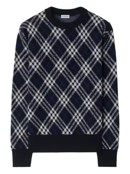 Burberry: Голубой свитер 