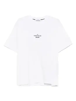 Stone Island: Футболка с принтом 