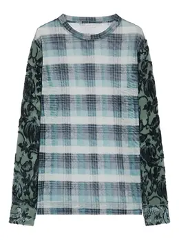 DRIES VAN NOTEN: Футболка с растительным принтом 