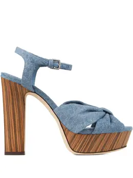 Jimmy Choo: Голубые босоножки 
