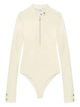 Courrèges: Бежевый боди 