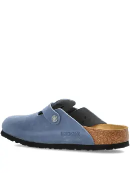 Birkenstock: Голубые сабо  Boston