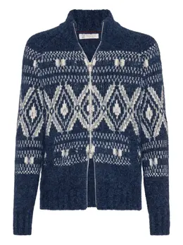 Brunello Cucinelli: Жаккардовый кардиган 