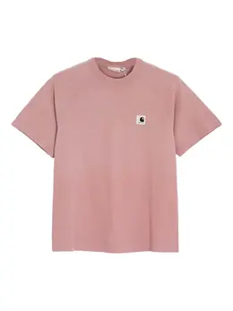 Carhartt WIP: Розовая футболка 