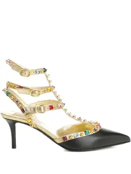Valentino Garavani: Чёрные сандалии 