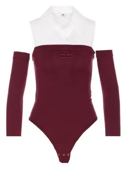 Elisabetta Franchi: Бордовый боди 