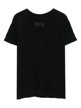 MM6 Maison Margiela: Чёрная футболка 