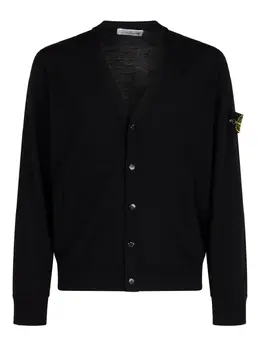 Stone Island: Чёрный кардиган 