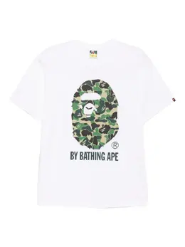 A BATHING APE®: Белая футболка 
