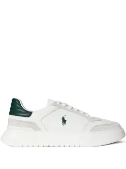 Polo Ralph Lauren: Белые кроссовки 
