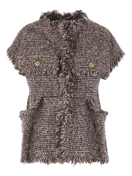 sacai: Твидовая куртка 
